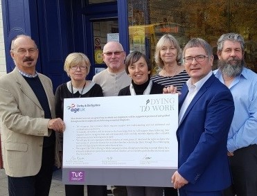 Age UK DD sign the Dyting To Work charter