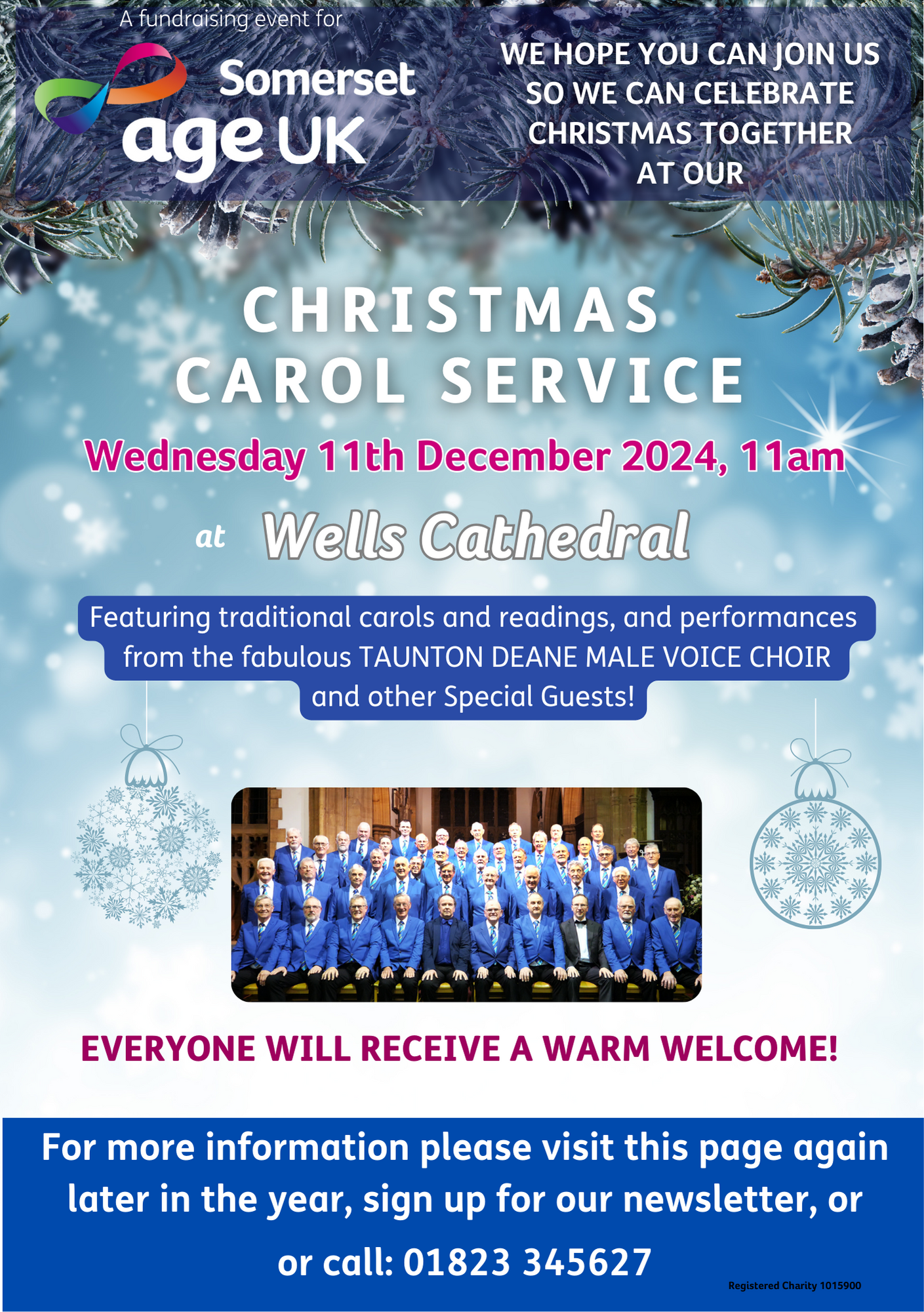 Christmas Carol Service poster