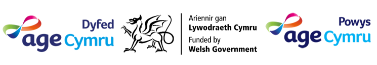 logos - Age Cymru Dyfed, Age Cymru Powys, Welsh Government