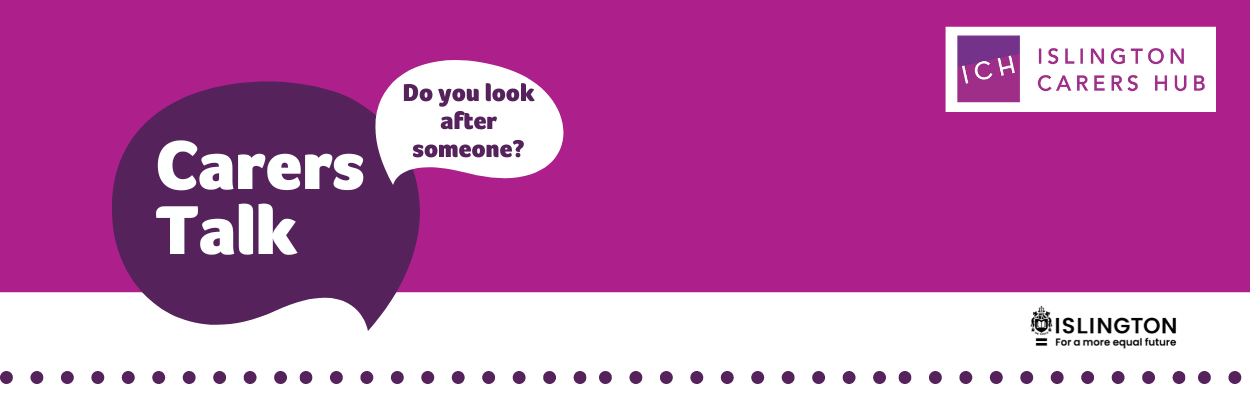 'Carers Talk' in a speech bubble