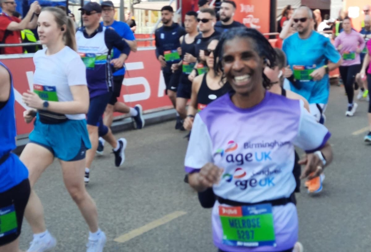 Dr Mel running to raise money for Age UK Birmingham and Age UK Sandwell.