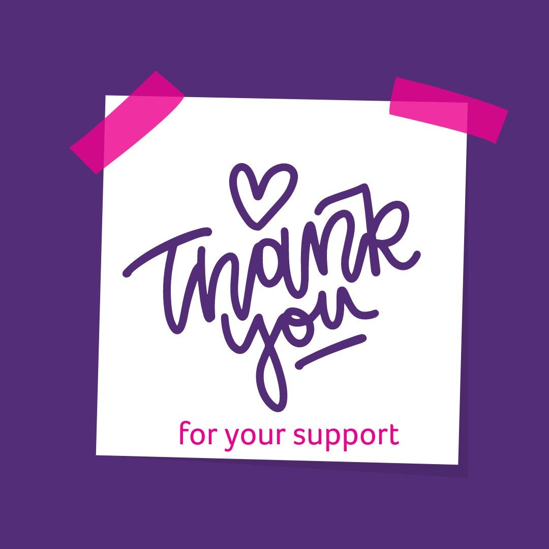 Thank you for your support