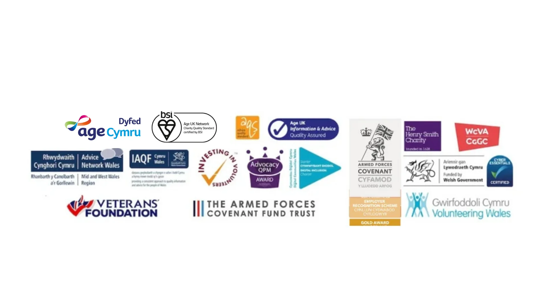 homepage - accreditations and funders