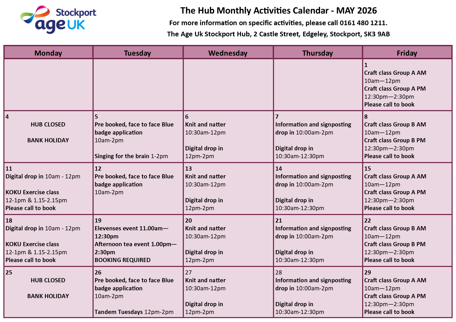 The Hub Activities Calendar May 26.png