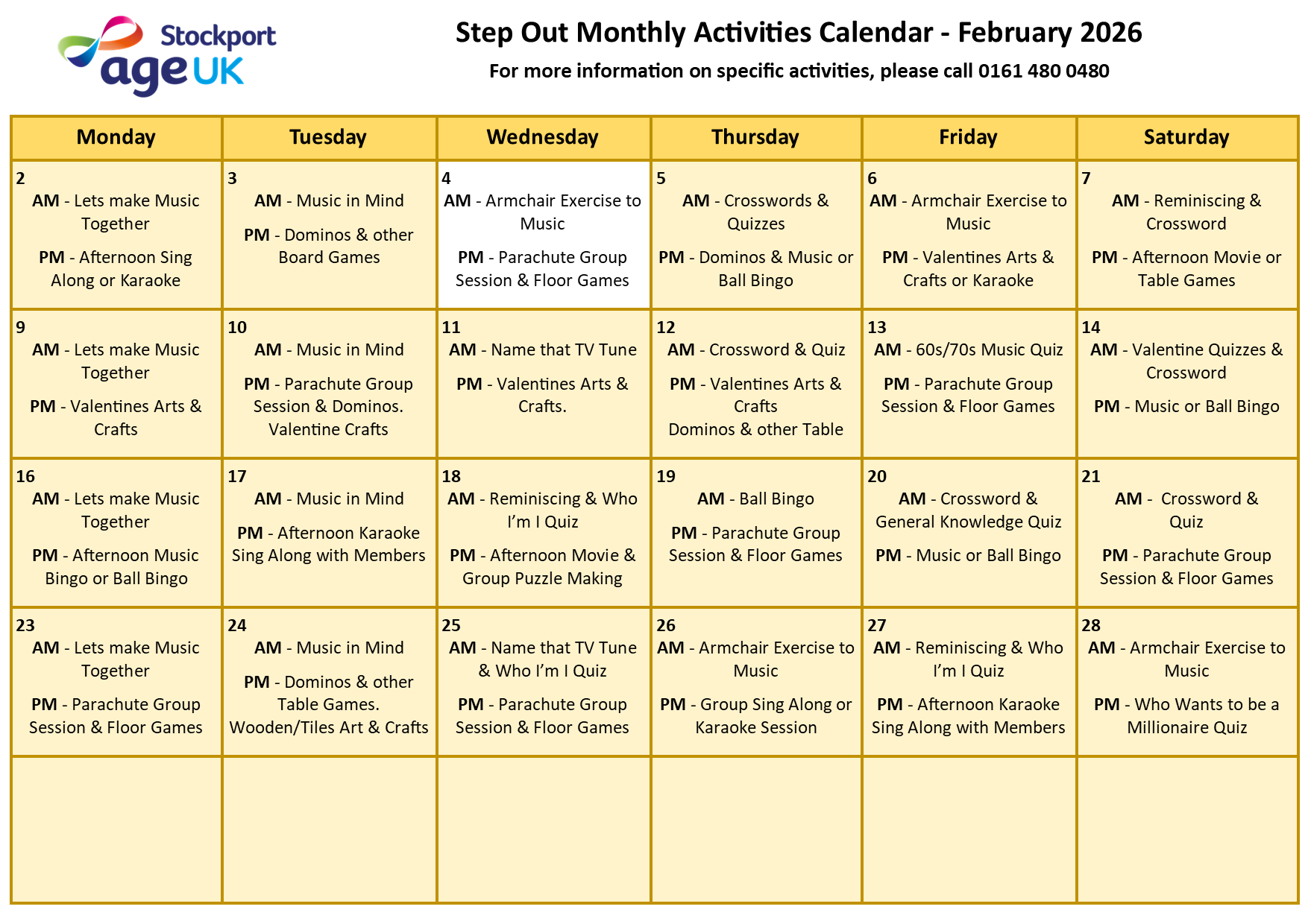 Step Out Activities Calendar Feb 2026.png