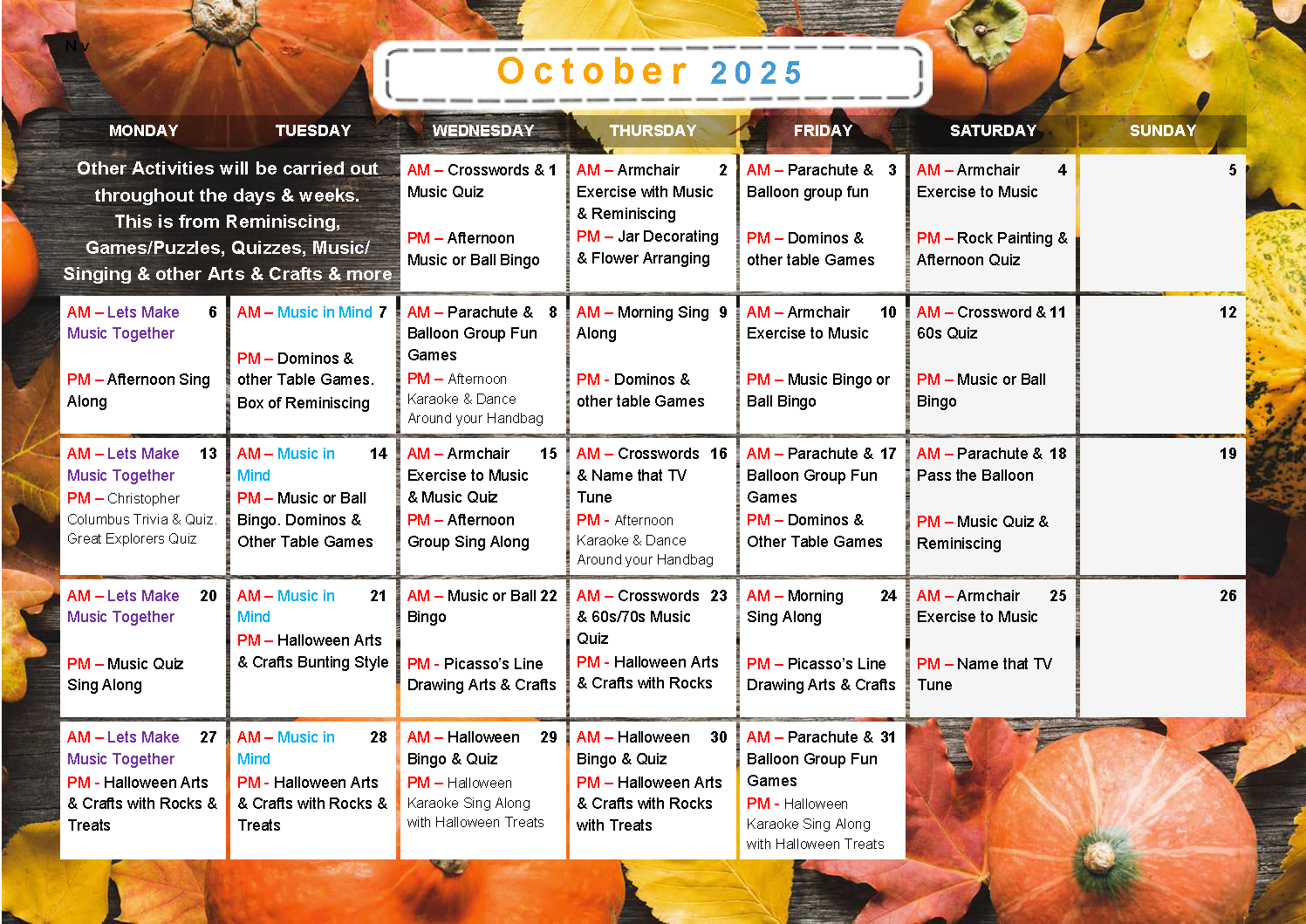 Step Out Activities Calendar October 2025.png