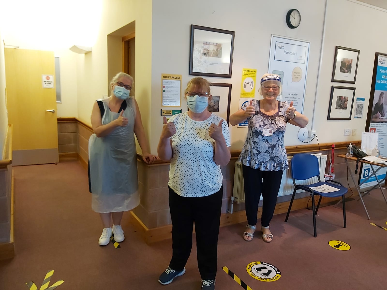 Holistic therapy sessions taking place with PPE