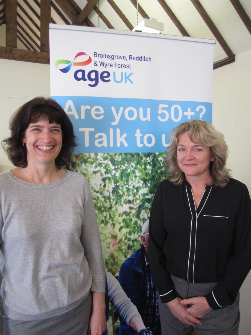 New CEO of Age UK BRWF Sam Humphray and Amanda Allen