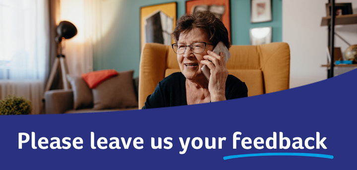 Feedback webpage banner