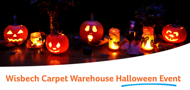 Wisbech Carpet Warehouse Halloween Event banner