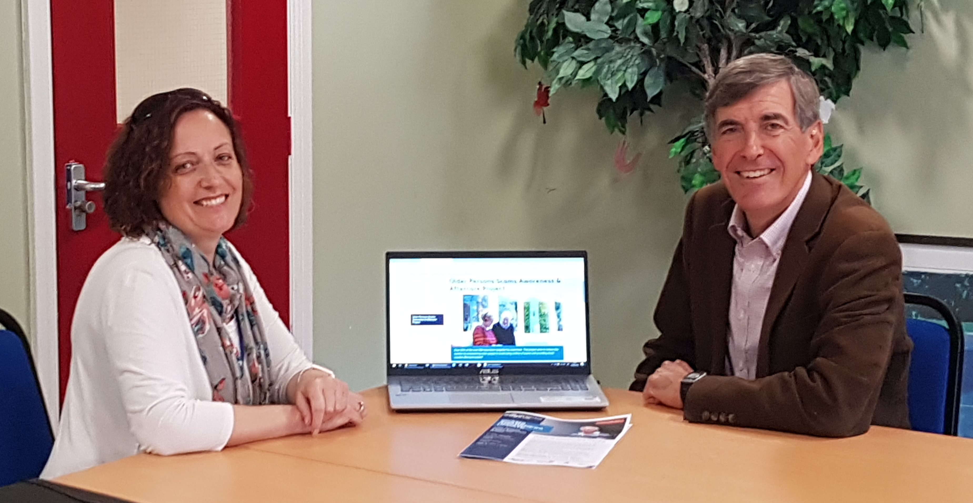 Our Scams Awareness Project Manager meeting with Macclesfield MP, David Rutley
