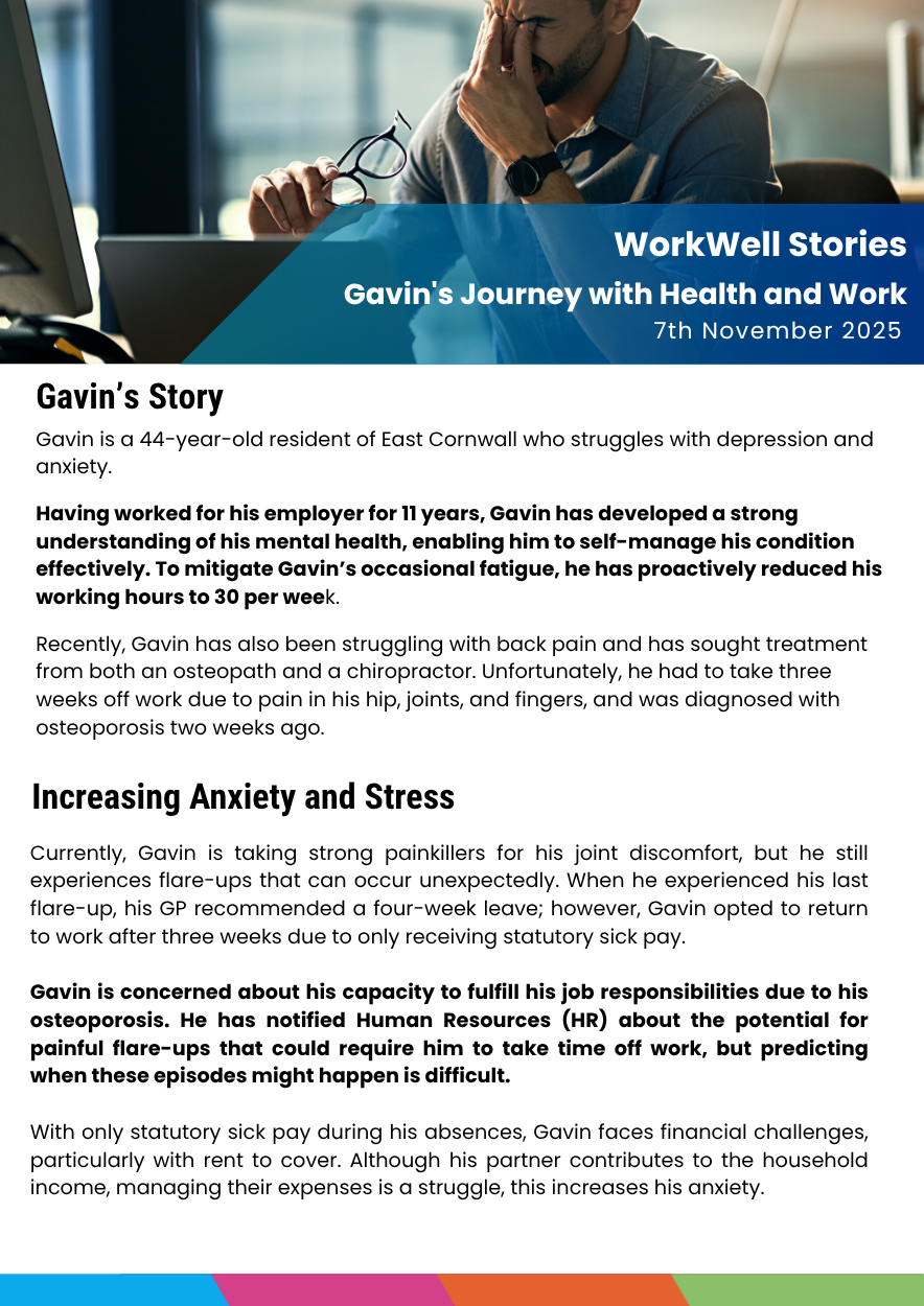 Gavin's Story - Title Page, Setting the scene and context.png