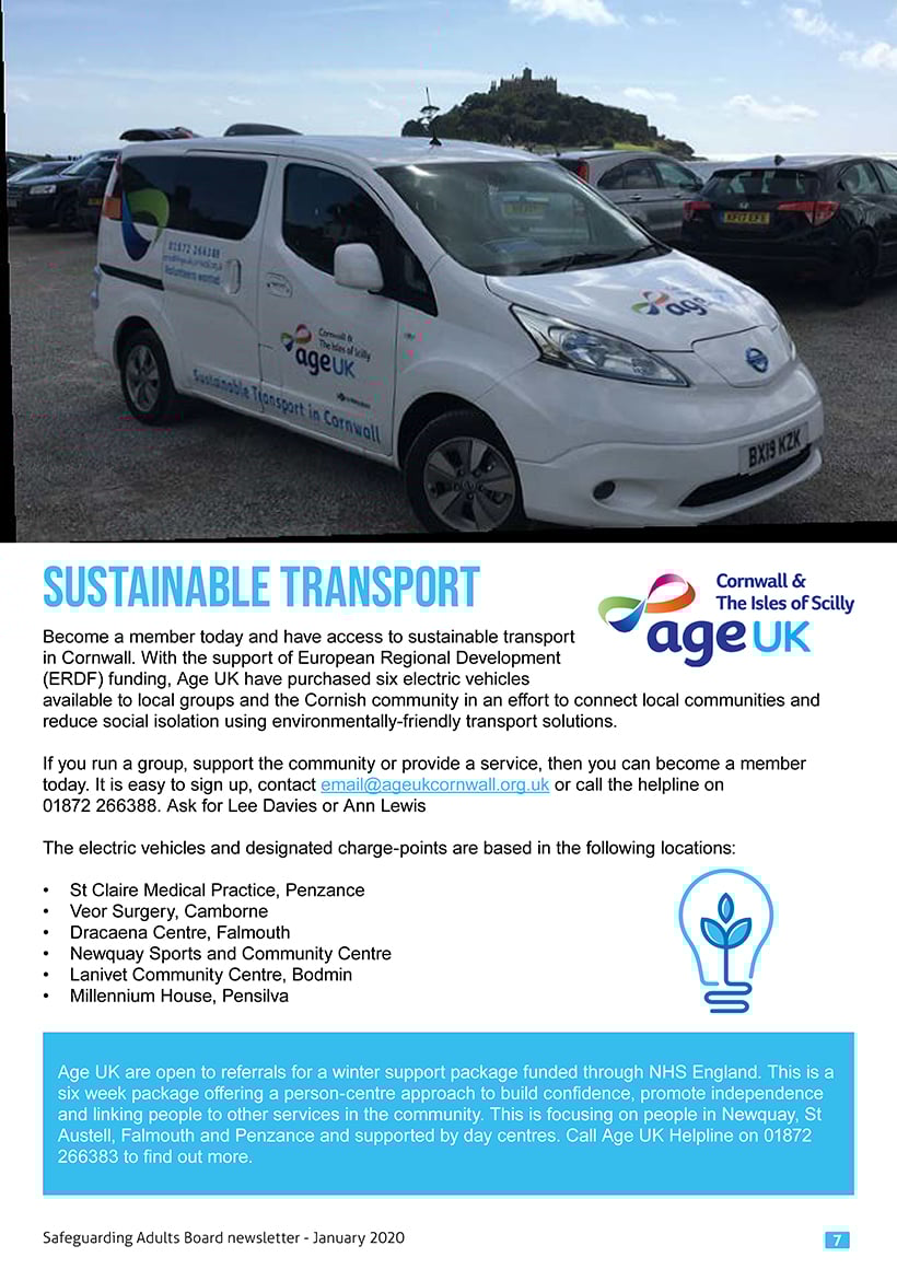 Safeguarding Newsletter Age UK Cornwall