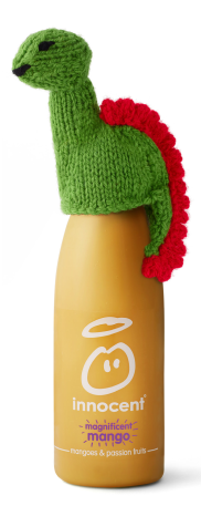 Innocent bottle with knitted hat Innocent bottle with knitted hat