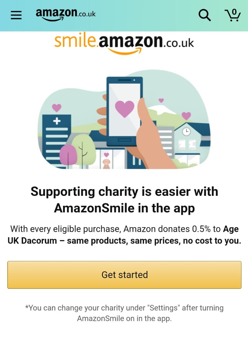 Amazon Smile app