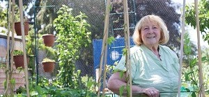 Lady in her allotment