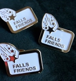 Picture of falls friend badge