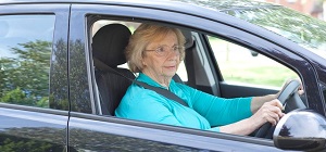 lady driving