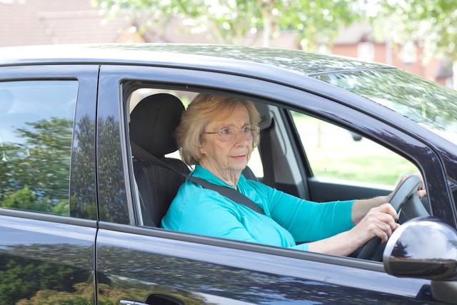 lady driving