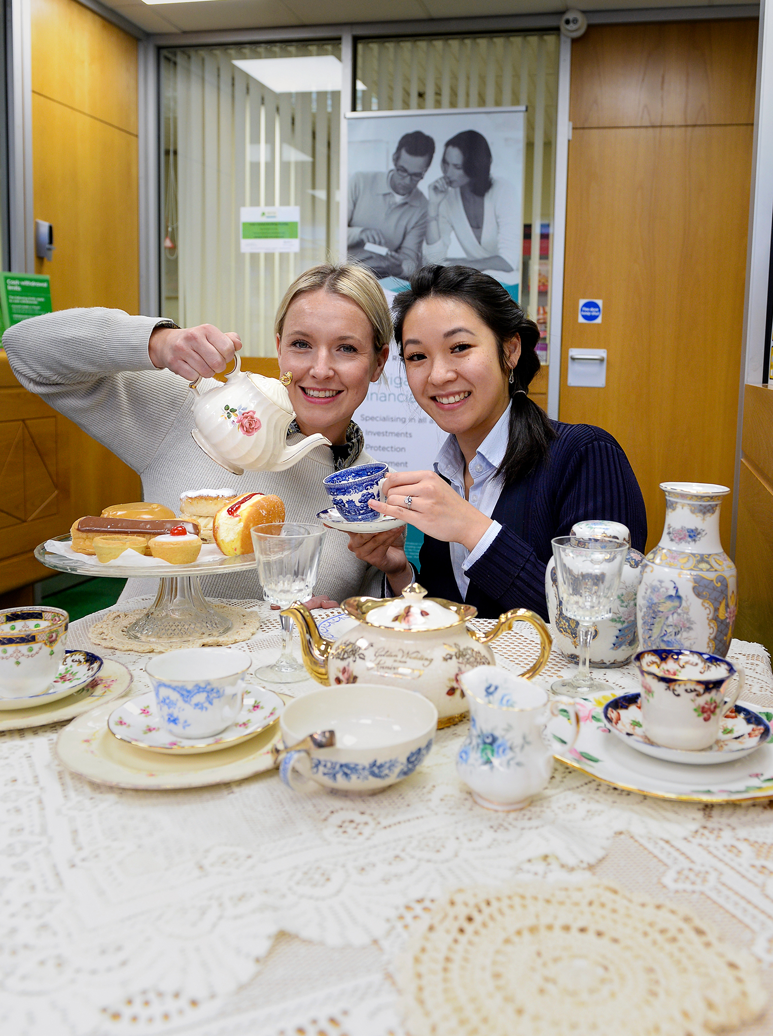 leek building society crockery donation