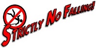 Strictly no falling logo