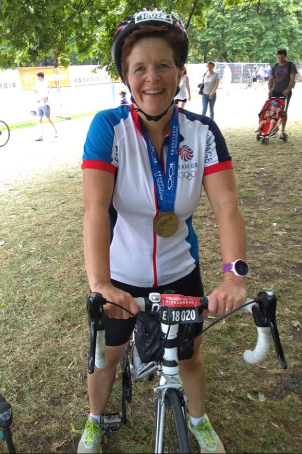 Jayne bike rider finishing line Jayne bike rider finishing line