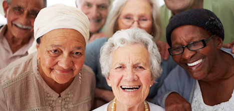 A group of elderly people