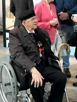 A veteran in a wheelchair