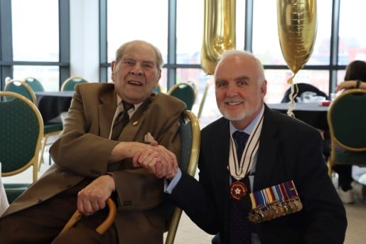 Mr Endersby turns 100 - photo by Tom Tustin Worcestershire County Cricket Club