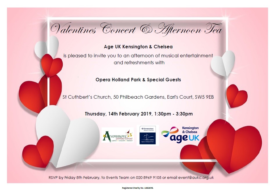 Valentine's Concert invitation 2019