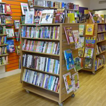 The variety of books on offer An interior view of our Oadby Bookshop