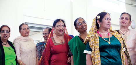 Several smiling women