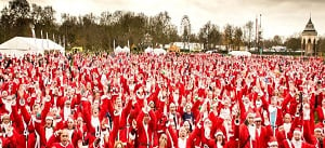 Santas ready for the Santa Run