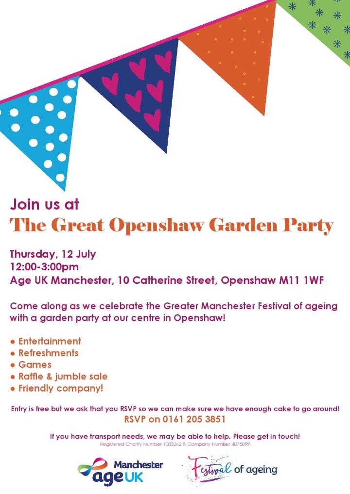 The Great Openshaw Garden Party Poster