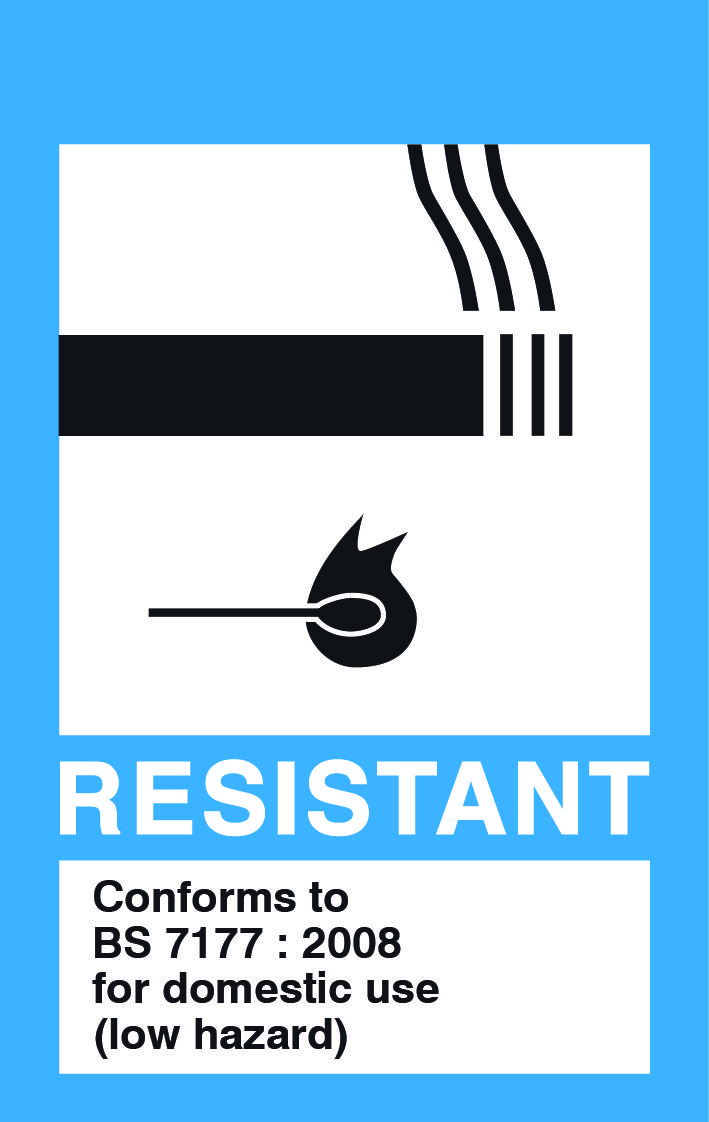 Fire resistant label - low hazard