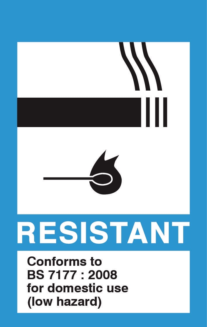 Fire resistant label - low hazard
