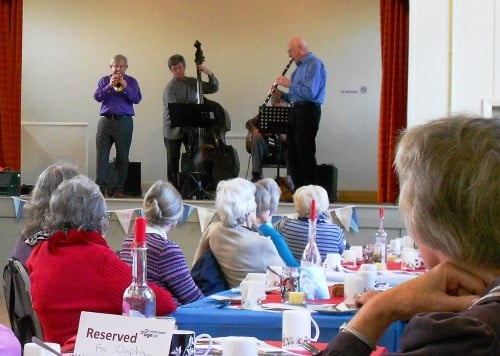 Jazz band at Age UK North Craven tea dance