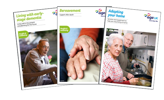Three information guides by Age UK national Three information guides by Age UK national