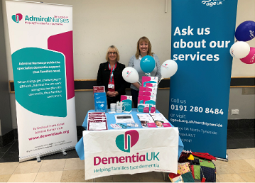 Admiral nurses at Age UK stand