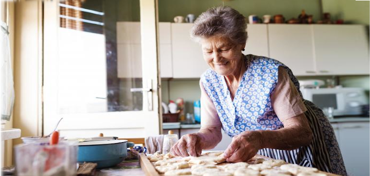 lady baking