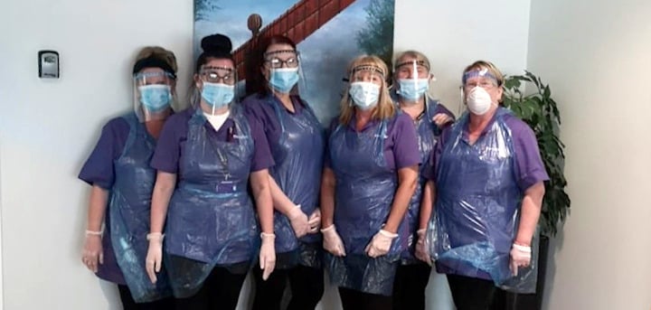 Carers in PPE 