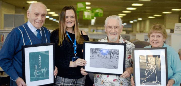 Dementia art group and work