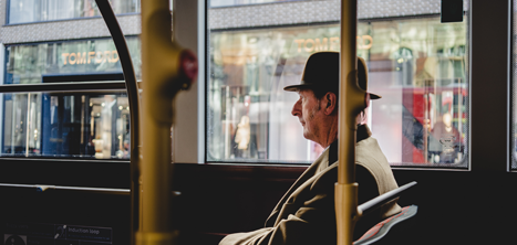 Man on Bus