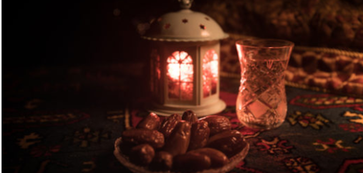 lantern, drink and dates