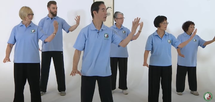 Tai chi session with Dr Lam