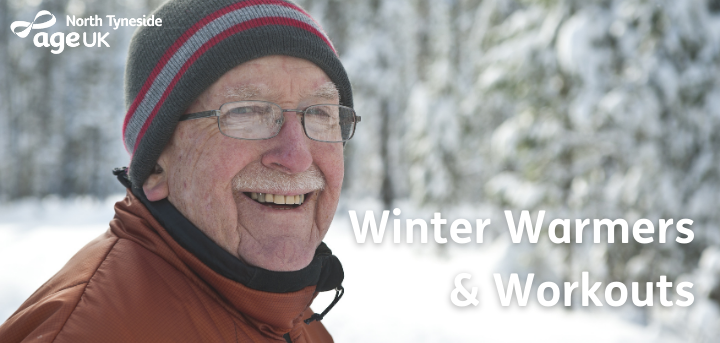 Man in snowy scene