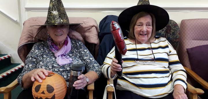 Brenda and Audrey had great fun dressing up.