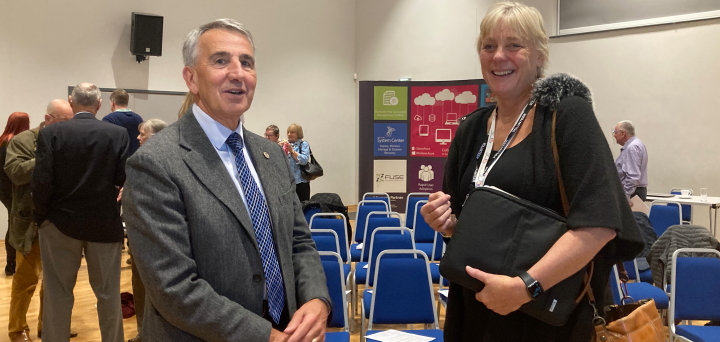 Our new chairman Paul Bertin with Miranda Wixon, chair of the VCSE Assembly.