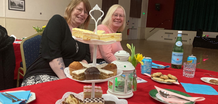 Scrumptious cakes, tea and coffee.