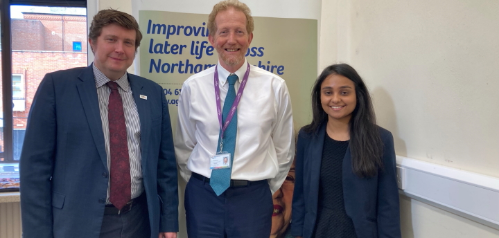 The local MP, Chris Duff and Roshni Mistry from Age UK discussed the urgency of social care reform.